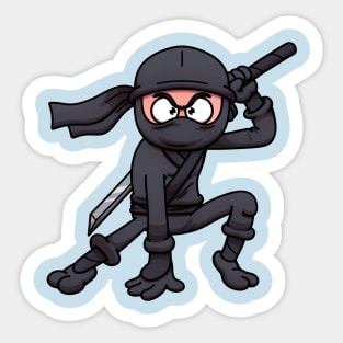 Ninja With Sword Sticker